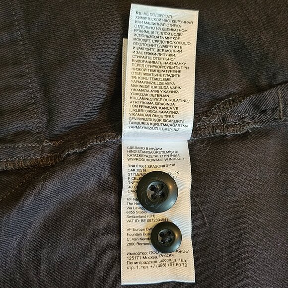 NWT THE NORTH FACE Weathered Black Button Down Sandy Shores Dress Size Small - Picture 9 of 11